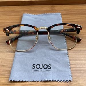 Semi-Rimmless blue light blocking glasses